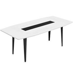 Dining/ Conference Table, Modern Boat Shaped Meeting Table