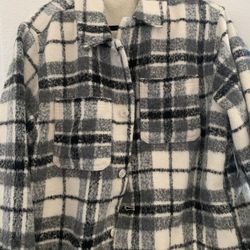 Old Navy Plaid Wool Blend Lined Jacket in size XL