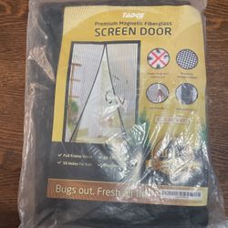 Premium Magnetic Fiberglass Screen Door