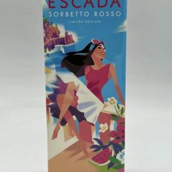 Escada Sorbetto Rosso EDT For Women 3.3 Fl. oz. 100 Ml. New In Sealed Box.