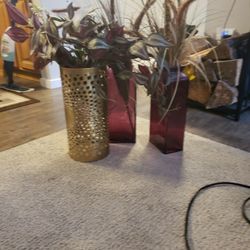 Pier 1 Imports Vases And Fake Flowers 