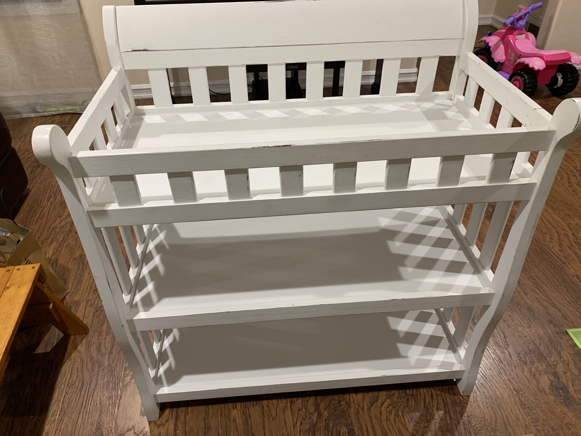 Changing table white
