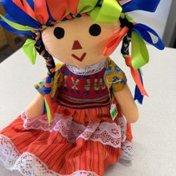 traditional Mexican rag doll, commonly known as a Lele or Maria doll.  