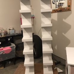 wall shelves for make up vanity 