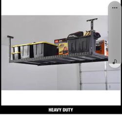 Husky
Adjustable Height Garage Overhead Ceiling Storage Rack in Black (42 in. H x 96 in. W x 32 in. D)