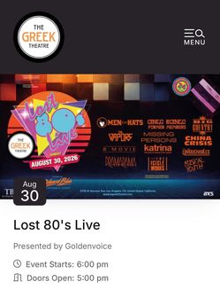 Lost in the 80s