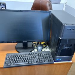 Lenovo Computer Desktop PC With Screen 