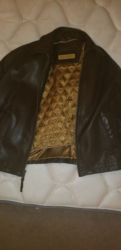 Marc New York Lined Faux Leather Jacket