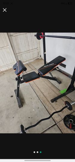 Workout Bench And Weights
