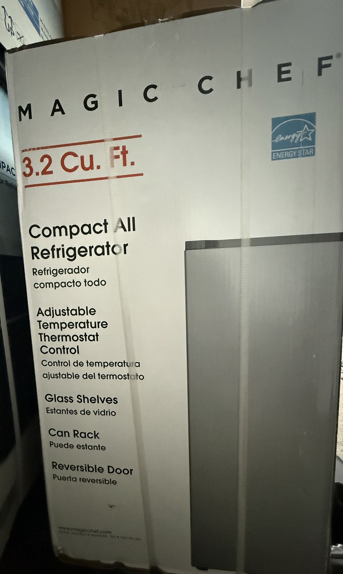 Magic Chef 3.2 cu. ft. Mini Fridge in Stainless Steel
