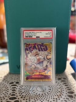 2023 One Piece Card Game OP05-119 Monkey D. Luffy #119 Alt Art Holo PSA 10 SEC