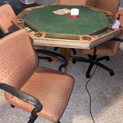 5 Cushioned Rolling chairs $70