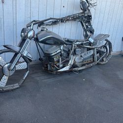 Wild And Wicked 12’ Long Steel Ghost Rider Sculpture