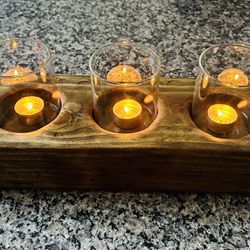 New HAND CRAFTED -Made To Order Rustic/Farmhouse Candle Holder