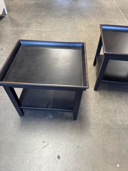 Black side tables