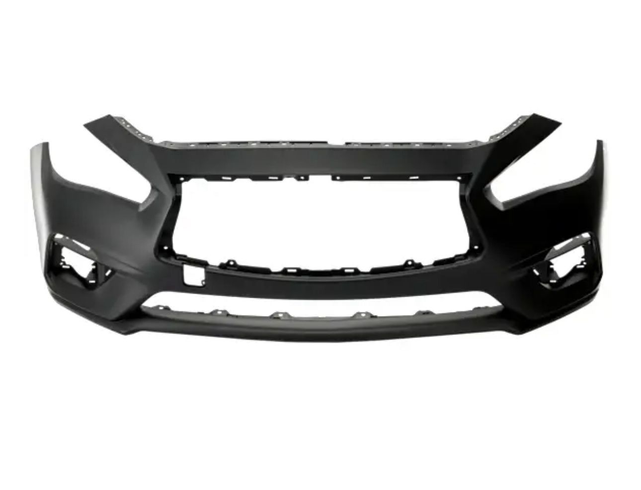 2018 Infiniti Q50 - Front Primed Bumper Cover, For Models Without Object Sensor Holes