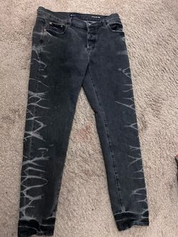 Purple Brand Slim Jeans Black Washed