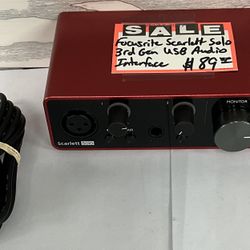 Focusrite Scarlett Solo 3rd Gen USB Audio Interface 