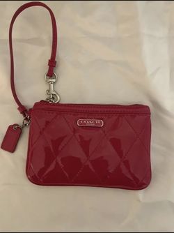 Coach Wristlet Pink Gloss Collection 