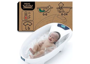 Baby Patent AquaScale Baby Bath Tub (with thermometer + scale