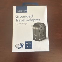 Grounded Travel Adapter 