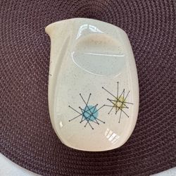 Vintage Mid-Century Modern Franciscan Atomic Starburst Ceramic Creamer Pitcher