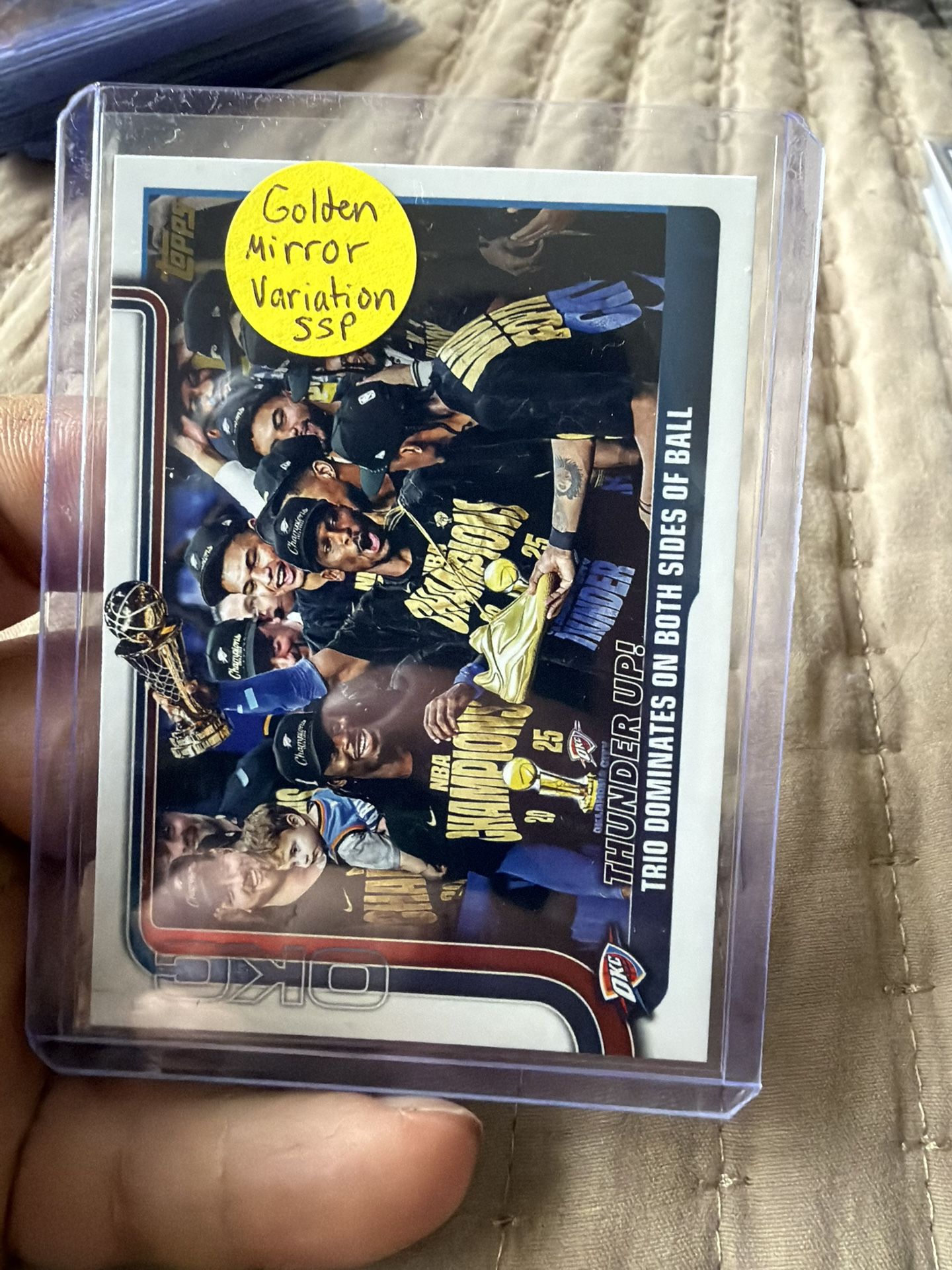 2025 Topps Golden Mirror variation OKC Thunder #288