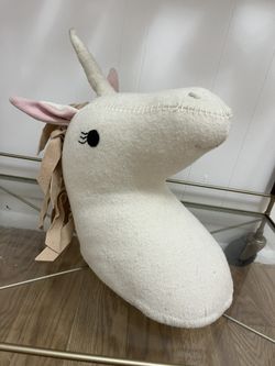 ♥️💖 Unicorn Head Plush Wall Mount Decor