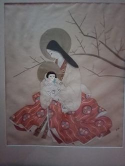 Oil Painting On Silkworm Thread