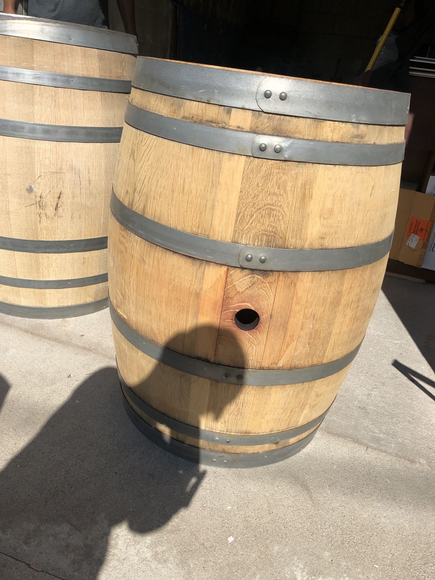 Wine Barrel. 2 @ $125 Each. 