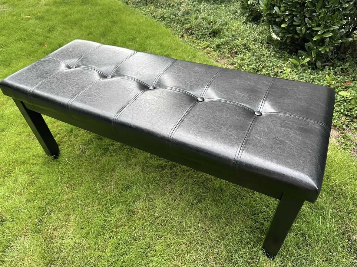 Black Cushion Bench