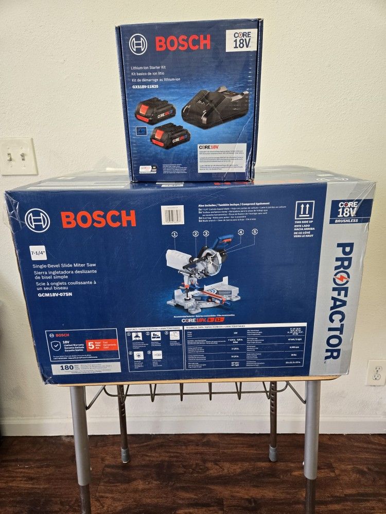 Bosch sliding miter saw 7-1 new