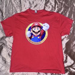 Nintendo Super Mario Brothers t-Shirt Adult XL red Video Game Graphic Tee short