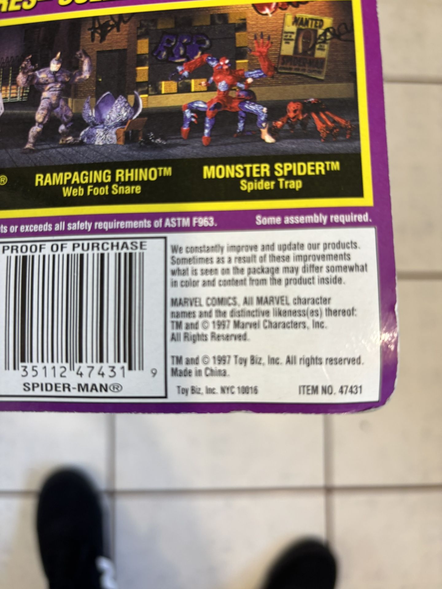 Spiderman Web Trap Toy Biz Action Figure Toys