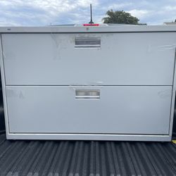 Metal File Cabinet 42" Length X  28" Height X 19" Deep