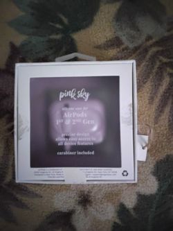 Pink Sky sillicone AirPods case