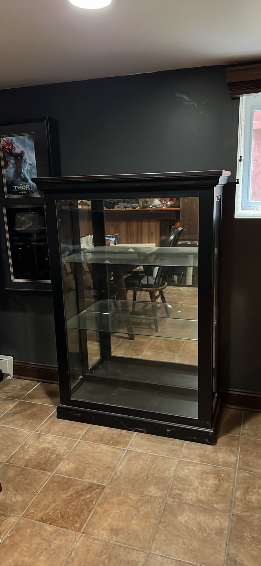 Wood and Glass Display Cabinets