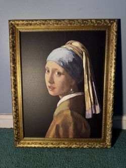 Girl With A Pearl Earring Painting, Portrait