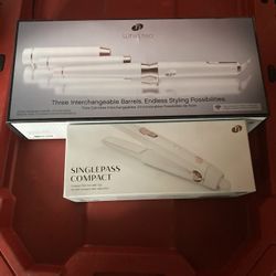 T3 Whirl Trio And Single Pass Compact Flat Iorn . Brand New!