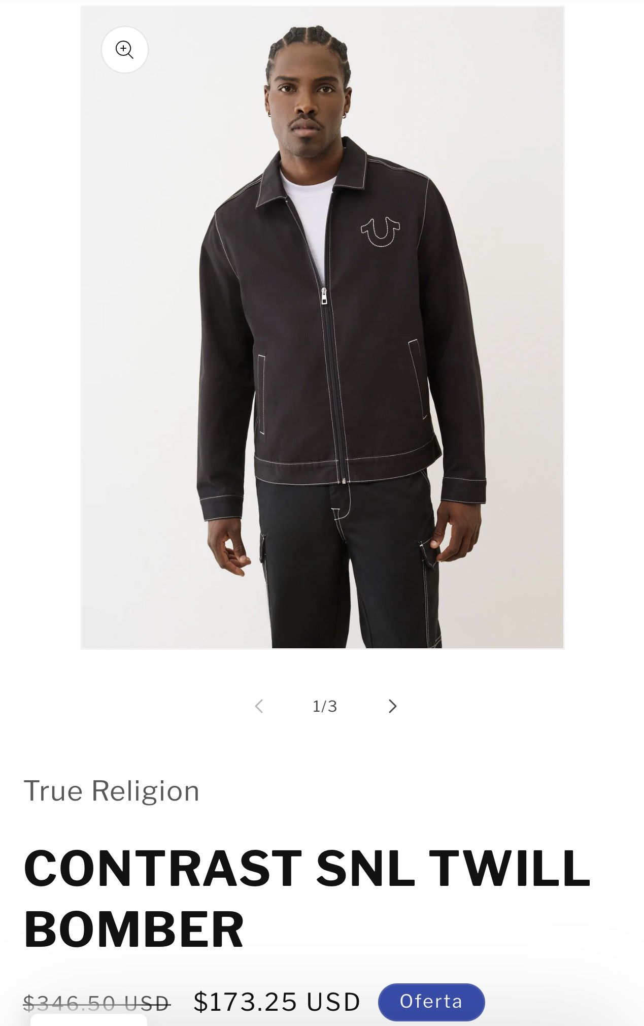 CONTRAST SNL TWILL BOMBER (True religion)