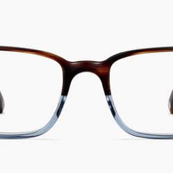 Warby Parker Crane Glasses (Eastern Bluebird Fade)