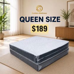 Queen Mattress Set – Medium – Brand New – Delivery Available 🚚