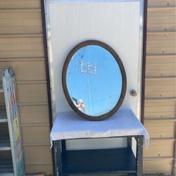 Vintage Beveled Mirror.  (see photos)