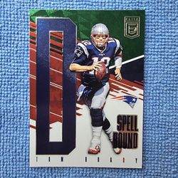 2017 Elite #15 Tom Brady "D"  Spellbound Green SP New England Patriots