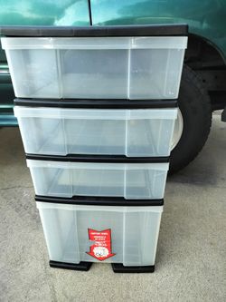 Plastic Storage Organizer Drawers $15 Pick Up Only Bonanza and Lamb 