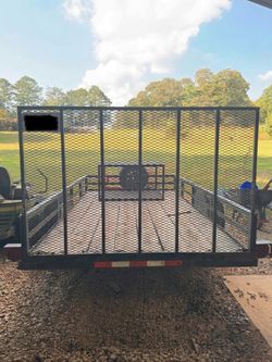 Open Steel Mesh Utility Trailer