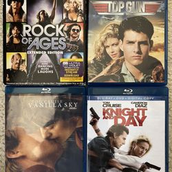 Tom Cruise Blu Ray Collection Of 4 Movies