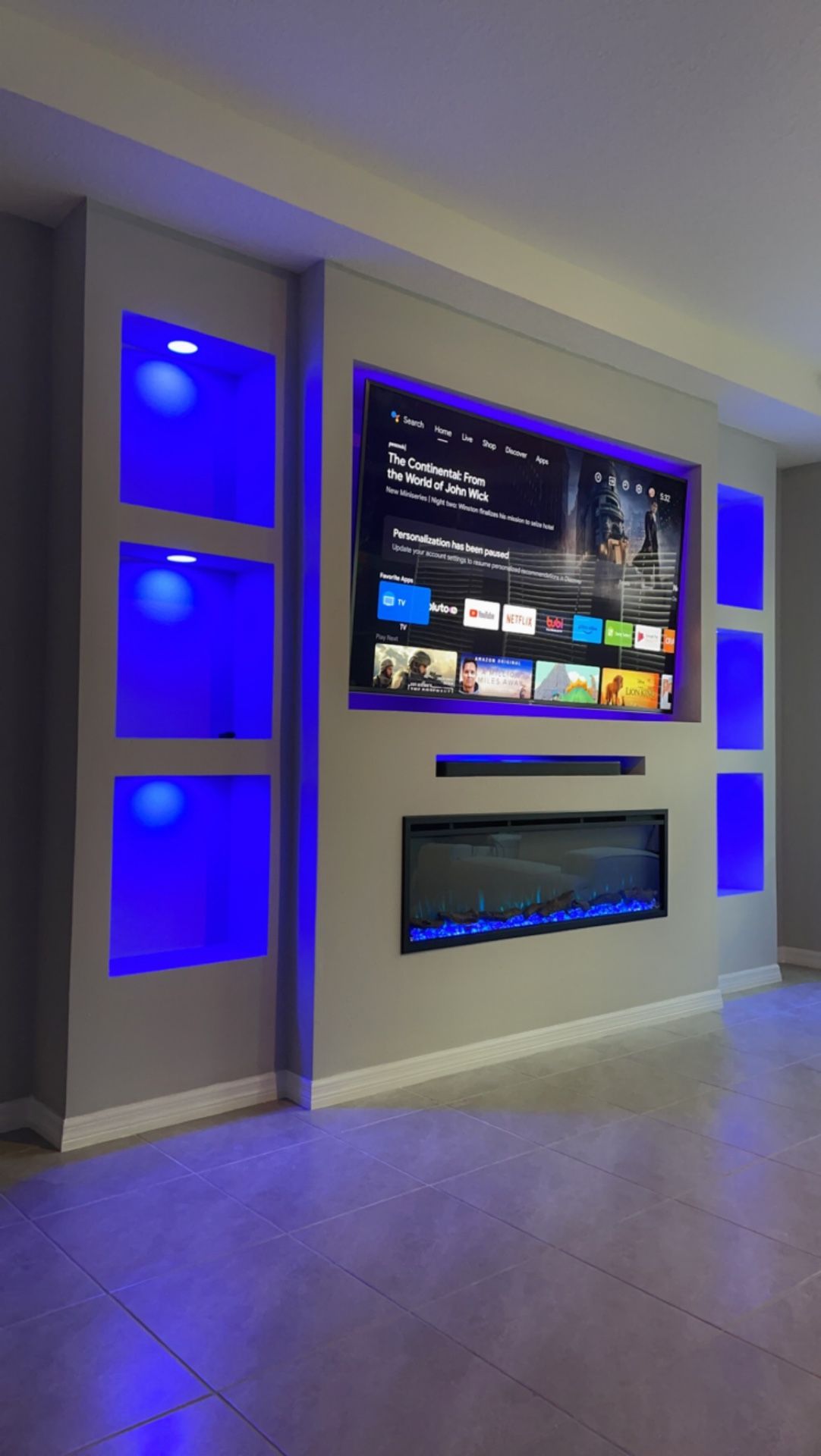 Fire Place Entertainment Center