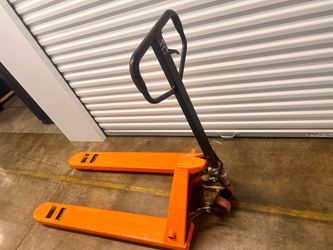 Orange Manual Pallet Jack Hand Truck