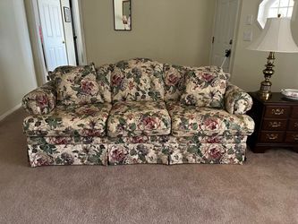 Floral sofa